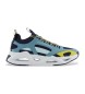 EA7 Baskets Infinity Cage bleu