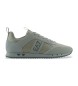 EA7 Trainers Black and White Laces green