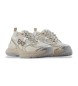 EA7 Predator beige leren sportschoenen