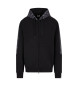 EA7 Sweatshirt mit Kapuze Schwarzer Mix