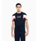 EA7 Camiseta Summer Block marineblå