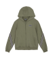 EA7 Green hooded sweatshirt