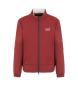 EA7 Golf Pro sweatshirt i cardiganmodell i vinrött stretchmaterial