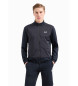 EA7 Golf Pro cardigan sweatshirt in navy stretch fabric