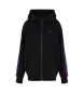 EA7 Hooded sweatshirt with logo stripe black