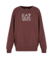 EA7 Sweatshirt marron avec logo