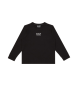 EA7 Sweatshirt mit Rundhalsausschnitt aus Baumwolle Core Identity schwarz