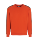 EA7 Sweater met ronde hals van katoenjersey uit de Logo-serie oranje