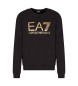 EA7 Felpa nera con logo grande