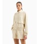 EA7 Sweatshirt with beige appliqu pockets