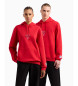 EA7 Sweatshirt modern fit rot