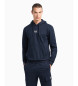 EA7 Sudadera con capucha de algodón Core Identity marino