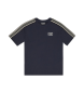 EA7 7 Lines crew neck T-shirt in navy cotton