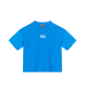 EA7 Logo Series T-Shirt mit Rundhalsausschnitt blau