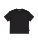 EA7 T-shirt girocollo in cotone nero serie Logo