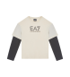 EA7 Beige t-shirt med logo