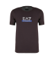 EA7 T-shirt Dynamic Athlete  col ras du cou en tissu technique VIGOR7 marron fonc