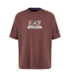 EA7 Dynamic Athlete crew neck T-shirt in technical fabric VENTUS7
 brown