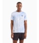 EA7 T-shirt Dynamic Athlete  col ras du cou en tissu technique VENTUS7 blanc