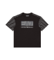 EA7 T-shirt in cotone con stampa Visibility in nero