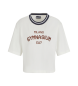 EA7 Locker sitzendes T-shirt wei