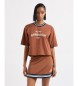 EA7 Braunes Kurzarm-T-Shirt
