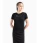EA7 Dynamic Athlete crew neck T-shirt in technical fabric Natural Ventus7 black