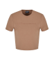 EA7 Braunes T-Shirt mit Rundhalsausschnitt