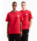 EA7 Supreme katoenen T-shirt rood