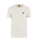 EA7 Premium Shield T-shirt med rund hals i viskosblandning med stretch beige