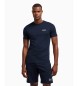 EA7 Maglietta Core Identity in cotone Pima blu navy
