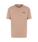 EA7 Core Identity short sleeve T-shirt in brown Pima cotton