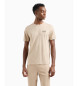 EA7 T-shirt beige avec logo