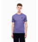 EA7 Core Identity T-shirt in Pima cotton lilac