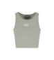EA7 Sports top Logo series in grey stretch cotton