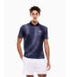 EA7 Polo Tennis Pro Ventus7 Print bleu