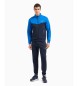 EA7 Athletic Colour Block trningsdragt i navyfarvet bomuldsblanding