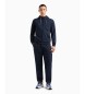 EA7 Visibility cotton tracksuit with navy hood