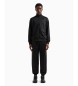 EA7 Trningsdragt med synlighed og fuld lynls af genbrugsstof ASV Black
