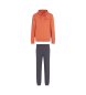 EA7 Core Identity cotton tracksuit orange, grey