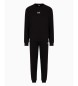 EA7 Tracksuit Core Identity cotton blend black