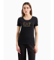 EA7 Camiseta con maxilogotipo Evolution negro