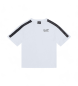 EA7 T-shirt bianca da ragazzo della serie Train Logo
