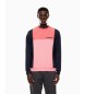 EA7 Bluza Athletic Colour Block czerwona