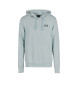 EA7 Core Identity blauw sweatshirt met capuchon