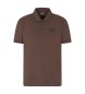 EA7 Polo Core Identity Pique marron