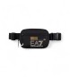 EA7 ASV recycled fabric train core belt bag
 black