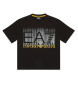 EA7 T-shirt monogramme de la série Graphic noir