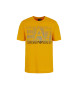 EA7 T-shirt con grafica del treno giallo