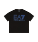 EA7 Majica z logotipom serije črna